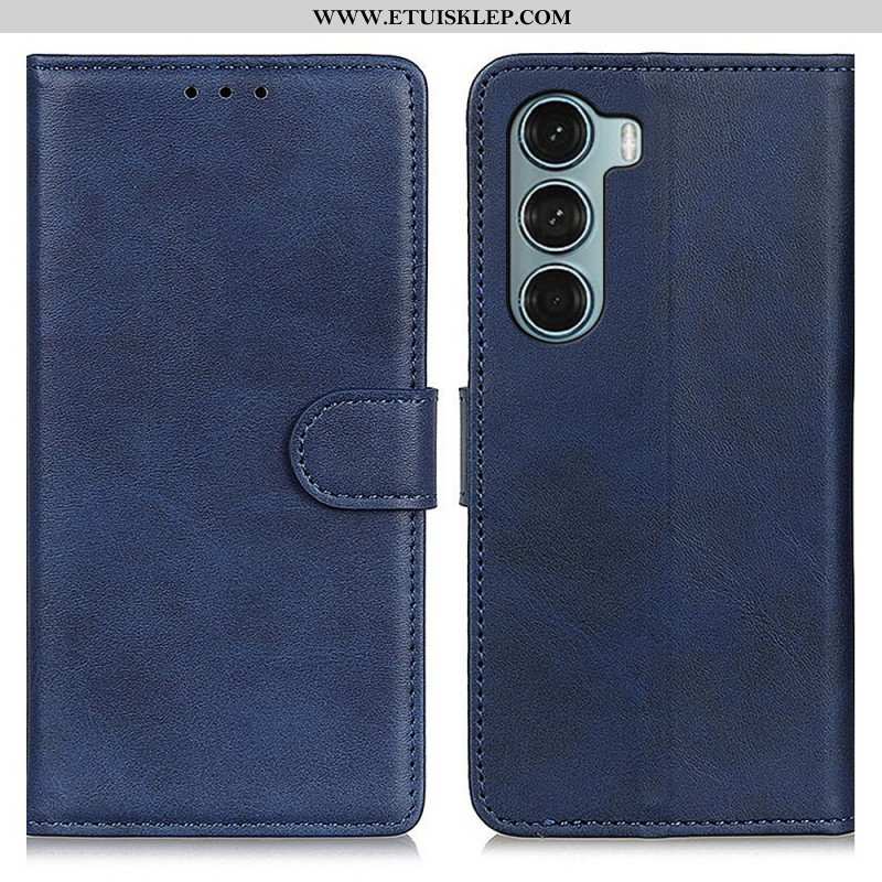 Etui Folio do Moto G200 5G Retro Matowy Efekt Skóry